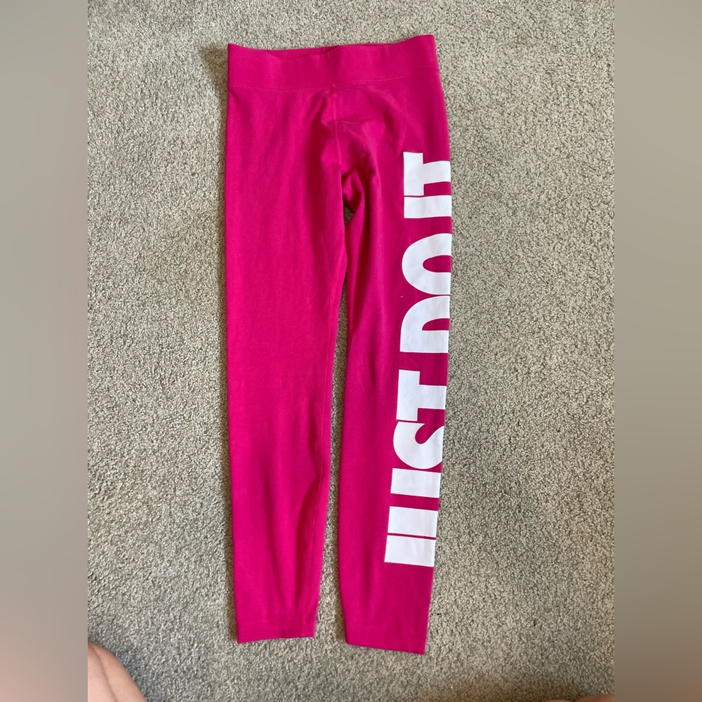 Hot Pink Nike leggings